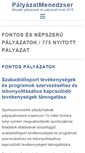 Mobile Screenshot of palyazatmenedzser.hu
